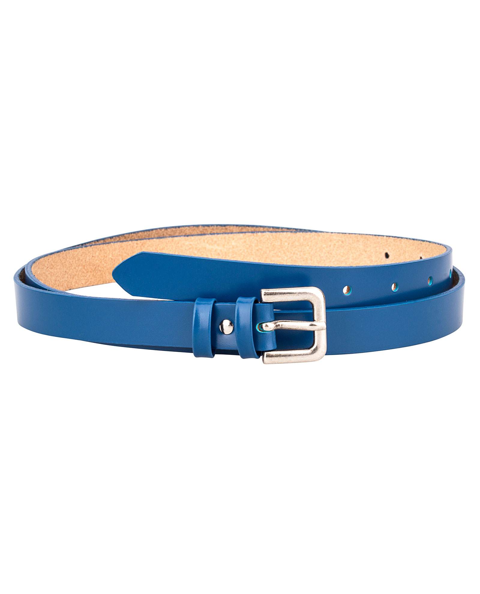 Buy Women's Blue Skinny Belt Nappa Leather