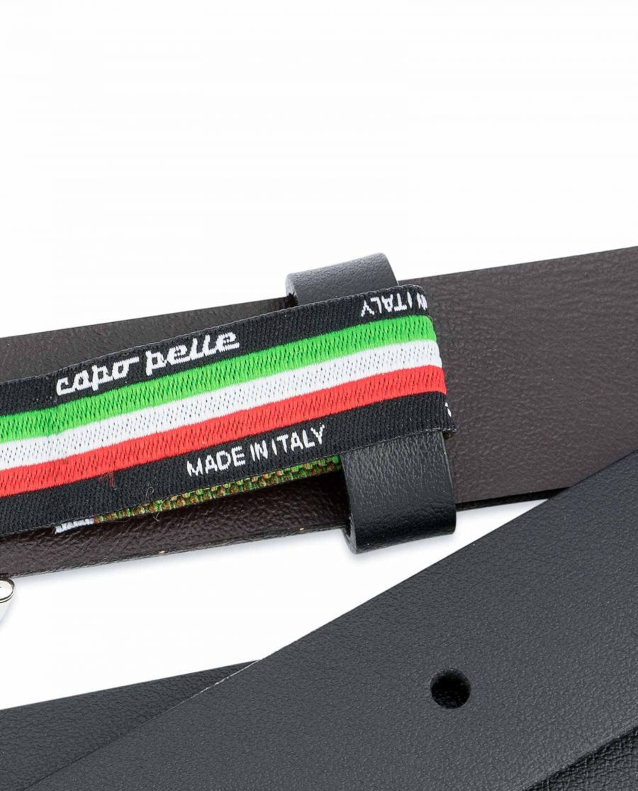 1-Thin-Leather-Belt-Black-Brown-Smooth-Made-in-Italy