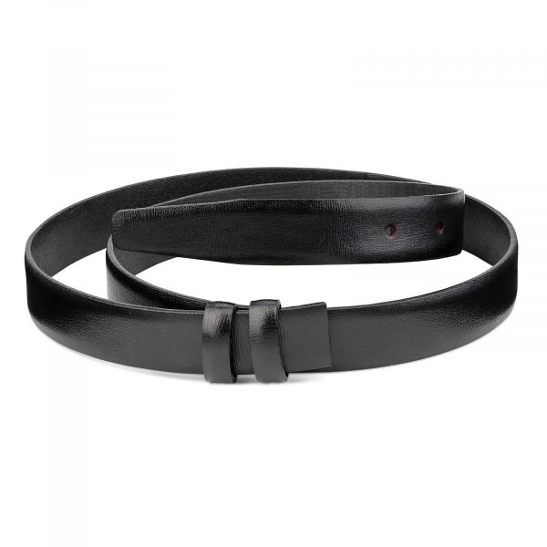 1-inch-Belt-Strap-in-Black-Smooth-Leather-25-mm-by-Capo-Pelle-Main-picture-1