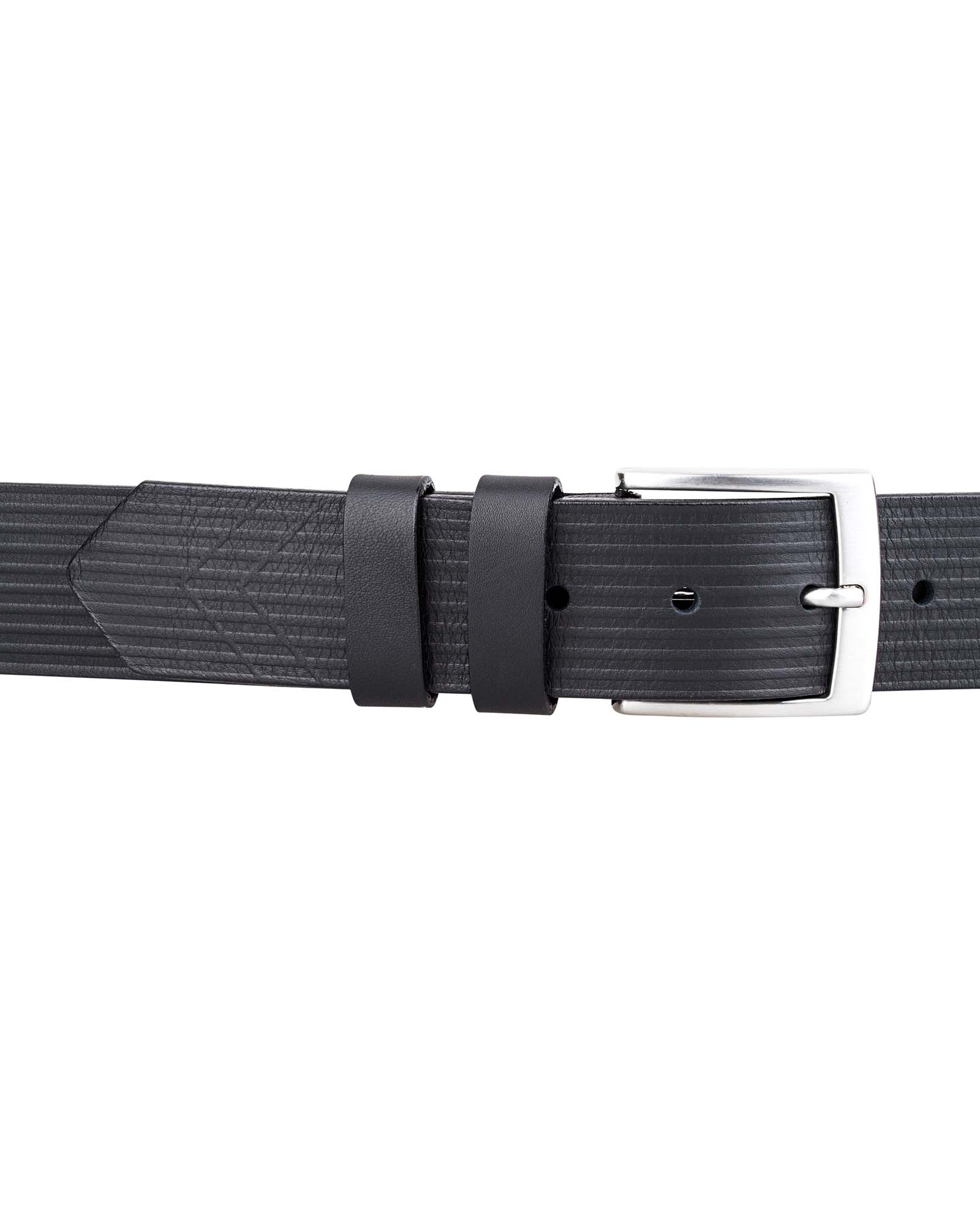 Buy Black Full Grain Leather Belt | 1 1/2 inch Wide | Leather Belts 0