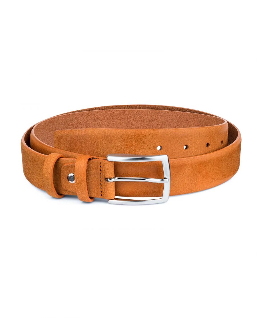 Beige-Vegetable-Tanned-Leather-Belt-Capo-Pelle-Main-picture