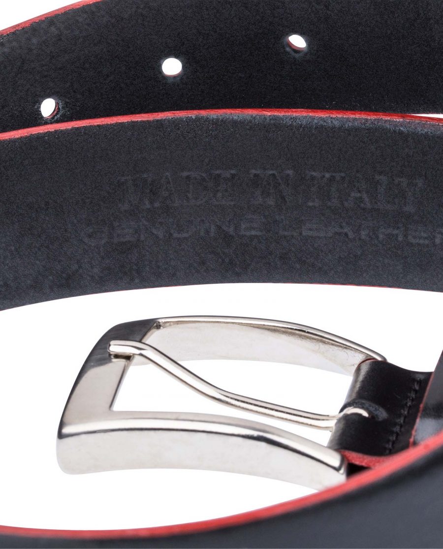 Black-Leather-Belt-With-Red-Edges-Made-in-Italy