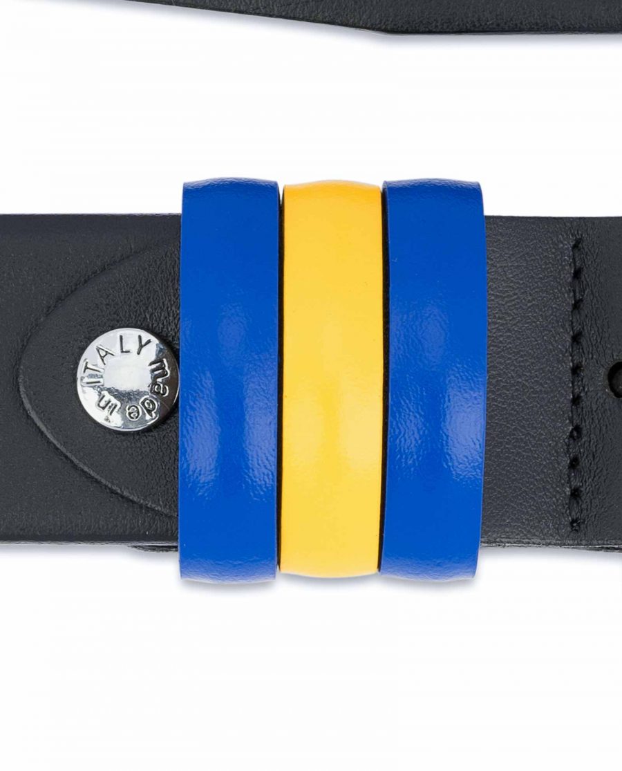 Black-Leather-Belt-with-Sweden-Flag-Colors-Belt-screw