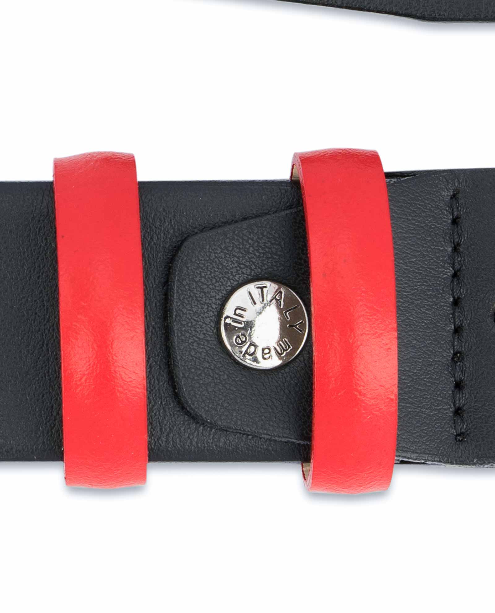 Belt Genuine Leather New Reflective Luminous Function Street Fashion Belt Red 