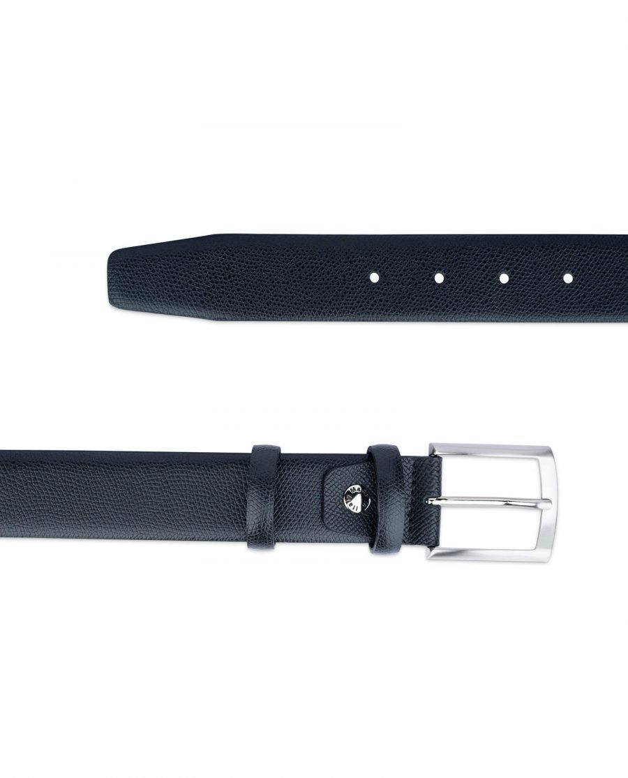 Black Saffiano Classic Leather Belt 3