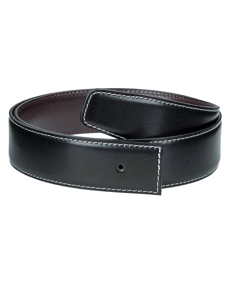 Black-brown-h-belt-strap