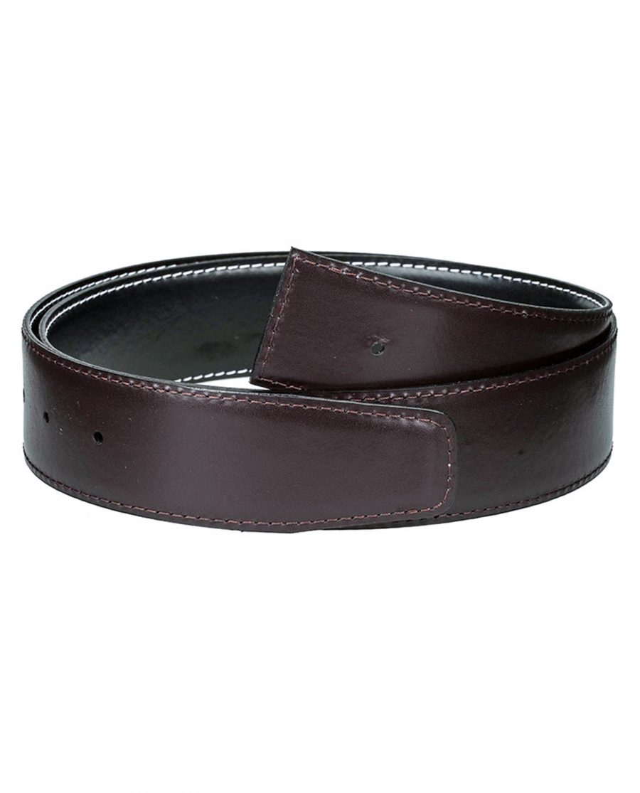 Black-brown-h-belt-strap-reverse