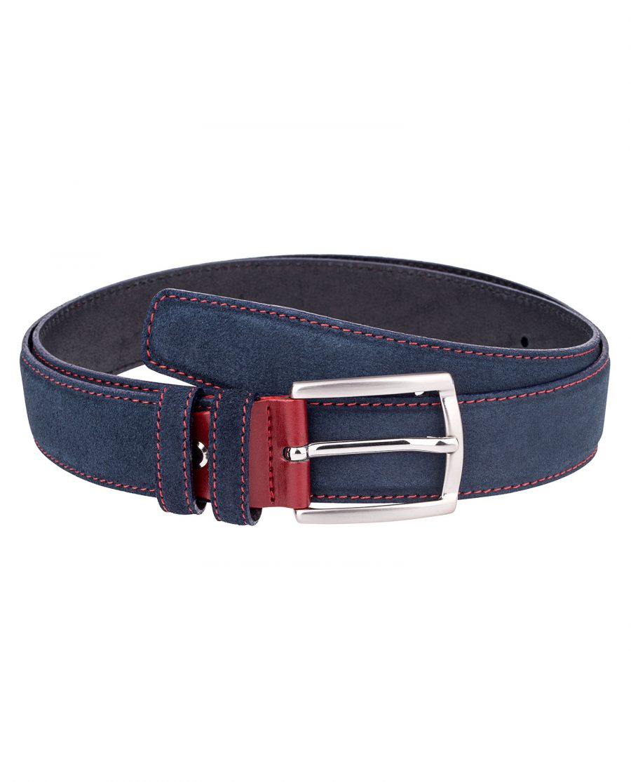 Blue-Suede-Belt-Red-Buckle-Front-picture.jpg