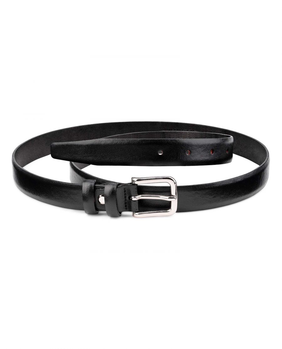 Boys-Leather-Belt-in-Black-Smooth-by-Capo-Pelle-First-picture