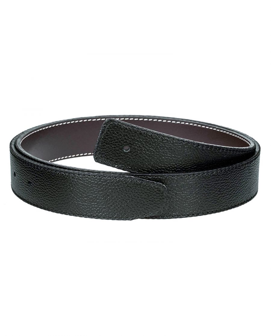 Brown-h-belt-strap-narrow-reverse