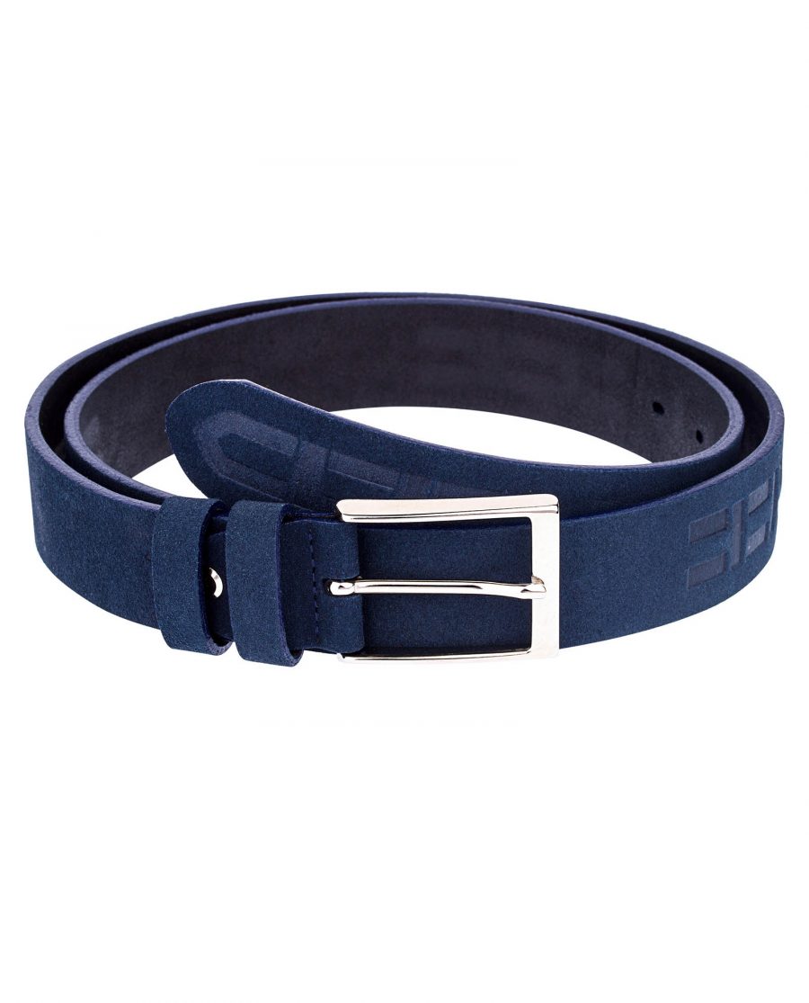 Capo-Pelle-Blue-suede-belts-for-men-Embossed-Italian-leather-Front-picture.jpg