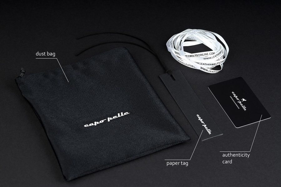 Capo-Pelle-gift-package-Dust-bag-Paper-tag-Authenticity-card-with-Halogram-1