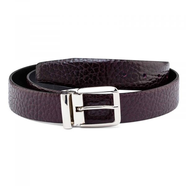 Mens-Cordovan-Leather-Belt-Italian-Buckle