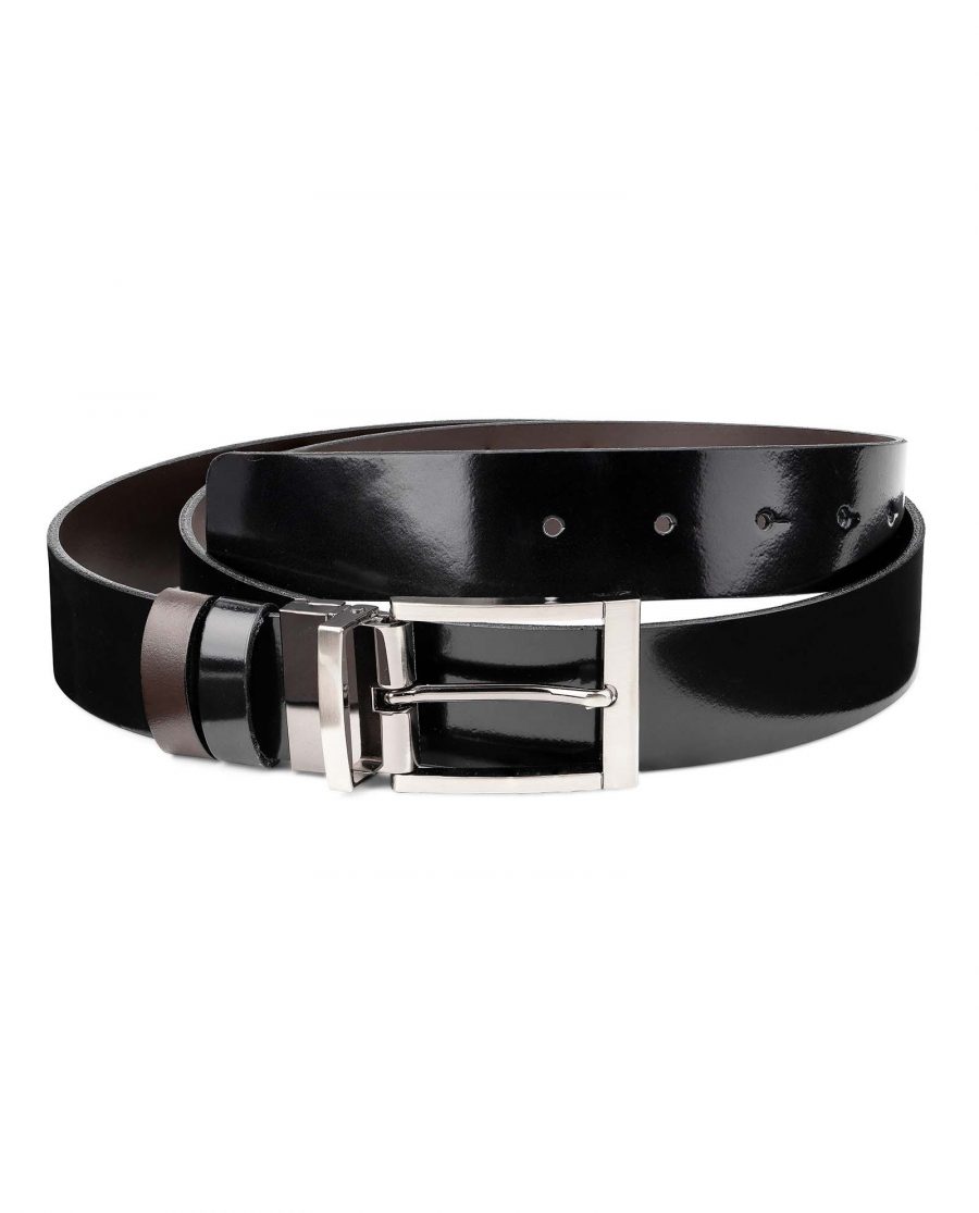 Mens-Patent-Leather-Belt-Black-Brown-Reversible-by-Capo-Pelle-First-picture.jpg