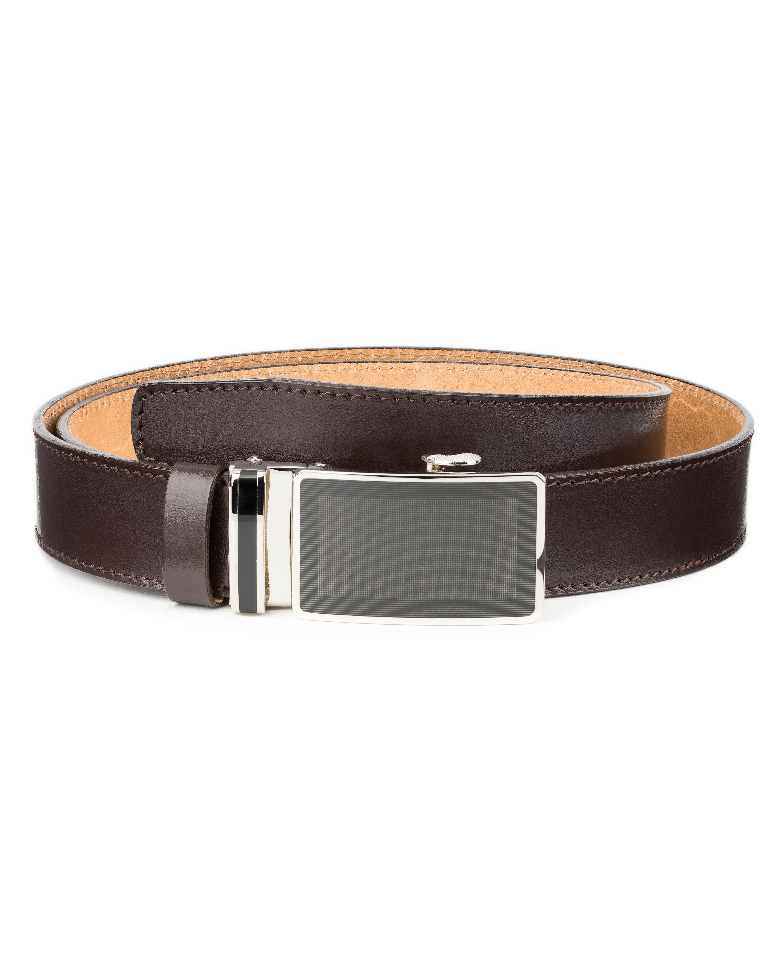 Buy Men's Ratchet Belt in Brown Leather | Capo Pelle | Free Shipping