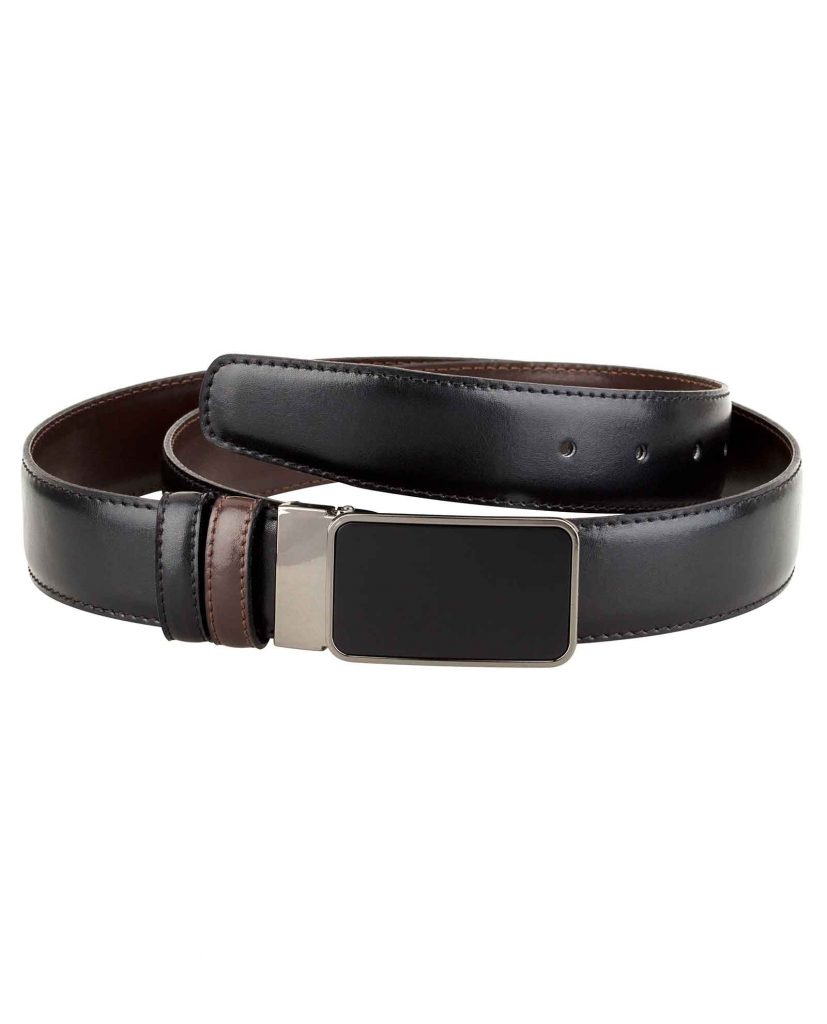 Buy Men's Reversible Belt - Black Brown Leather - Free Deivery