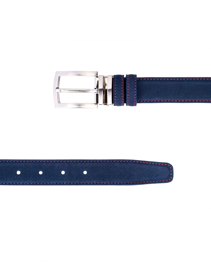 Narrow-Blue-Suede-Belt-View-from-the-top