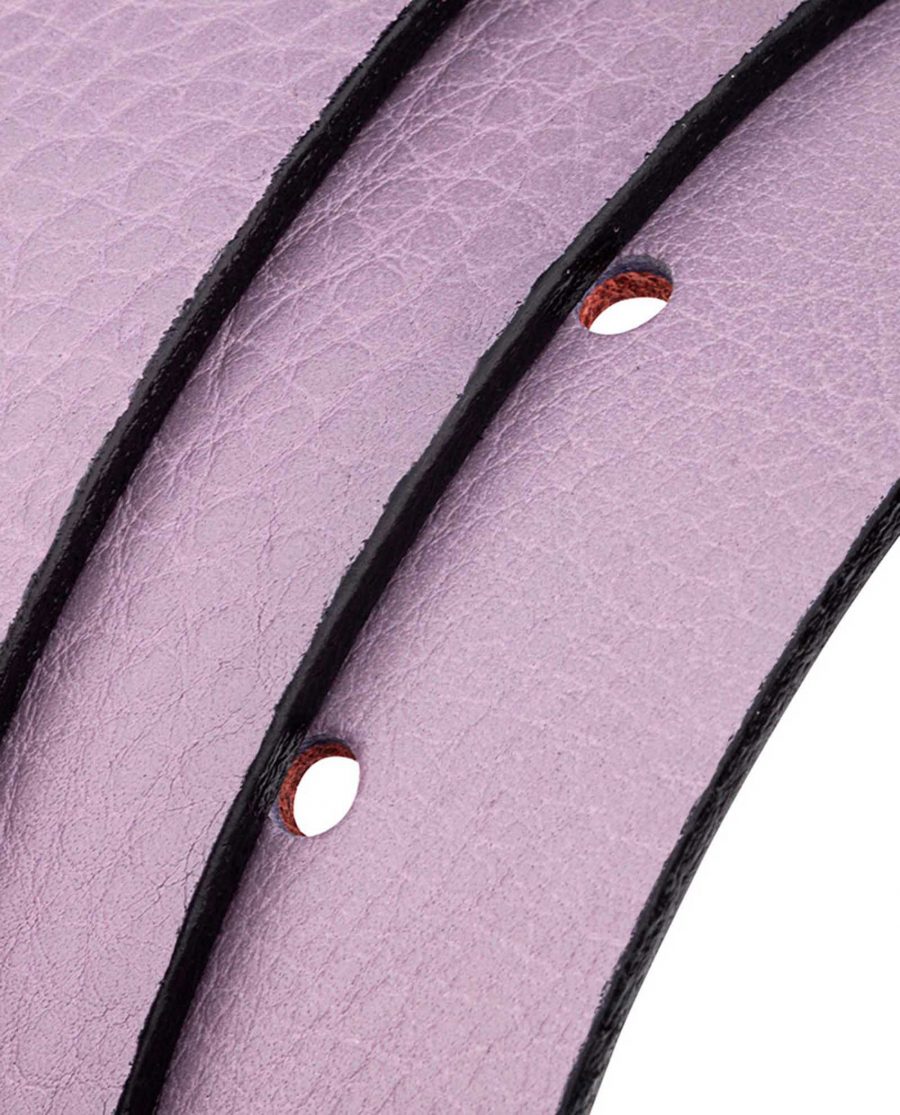 Purple-Belt-Reversible-leather-Rolled-strap