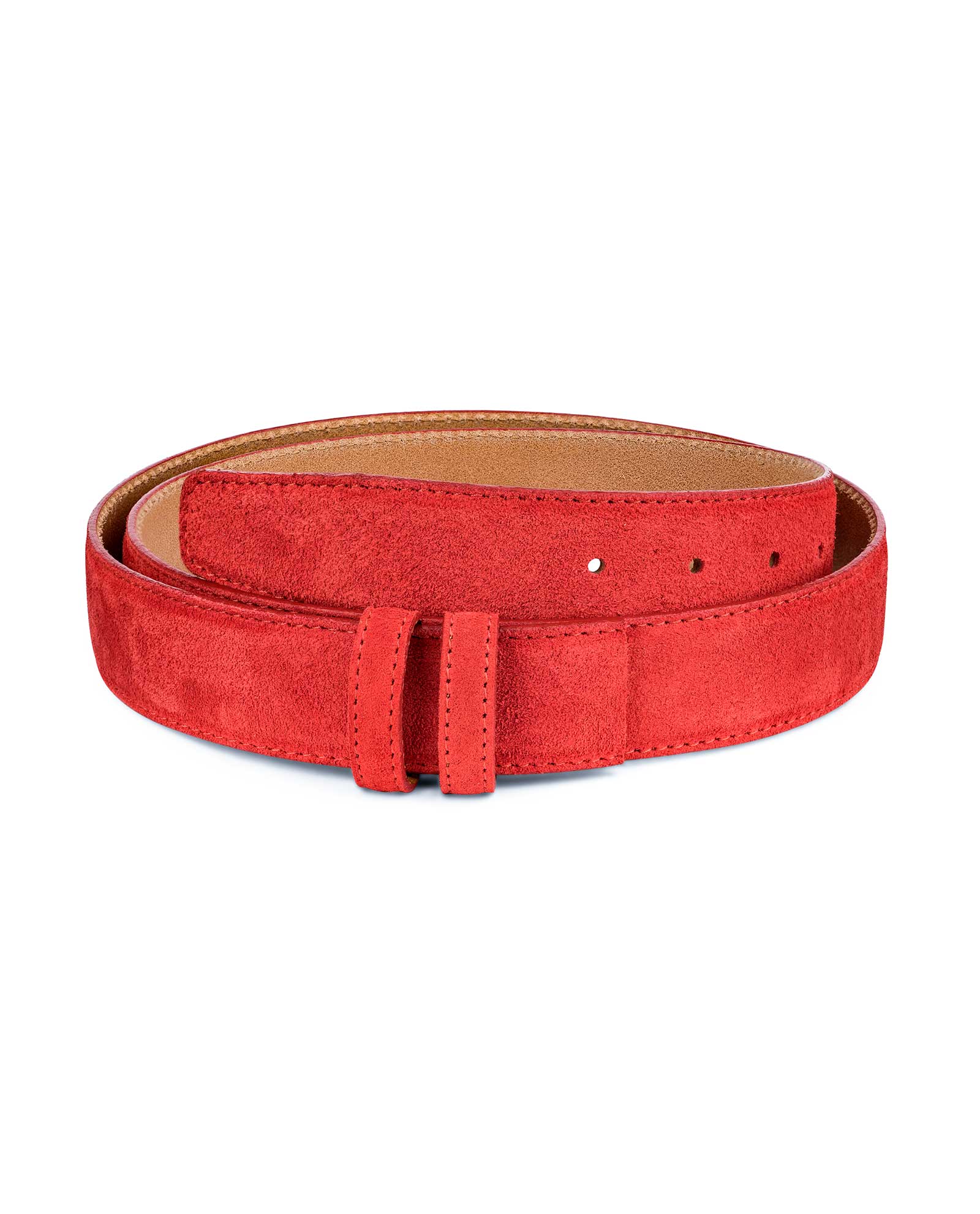 Dark Brown leather belt strap Italian Suede Adjustable Replacement 35 mm 1 3//8/"