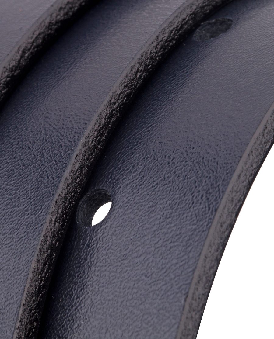 Reversible-Blue-Black-Leather-Belt-Buckle-Rolled