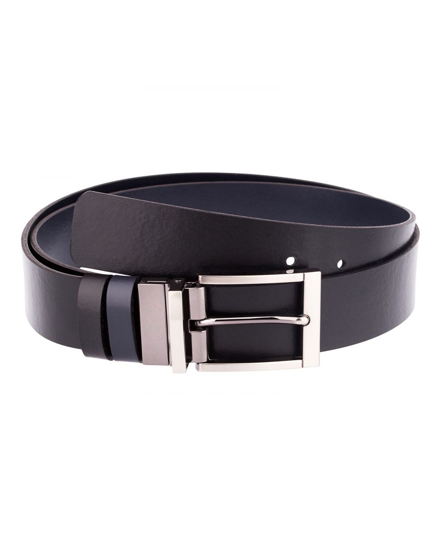 Reversible-Leather-Belt-Black-to-Dark-Blue-Front