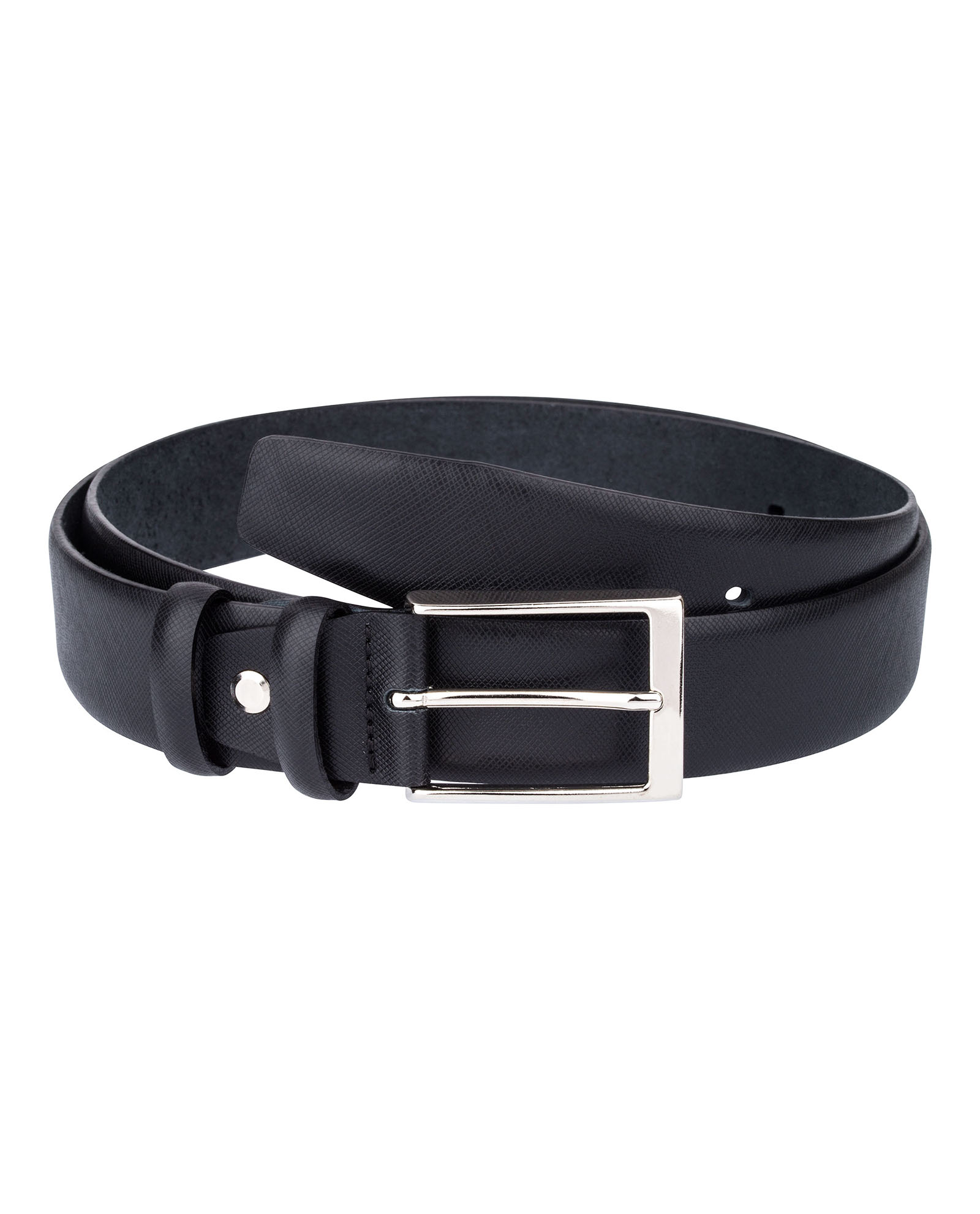 Buy Black Saffiano Leather Belt for Men | LeatherBeltsOnline.com | Free ...