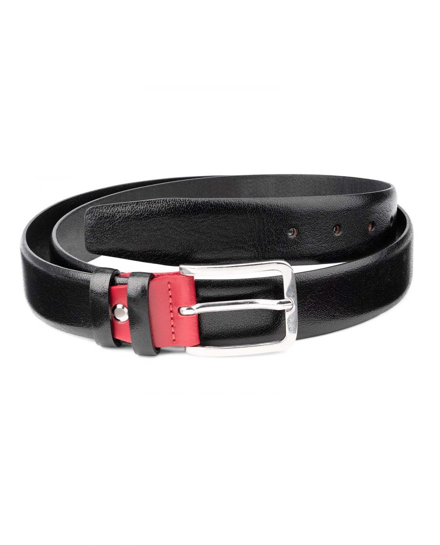 Smooth-Leather-Belt-in-Black-with-Red-Buckle-Mens-by-Capo-Pelle-Shop-image.jpg