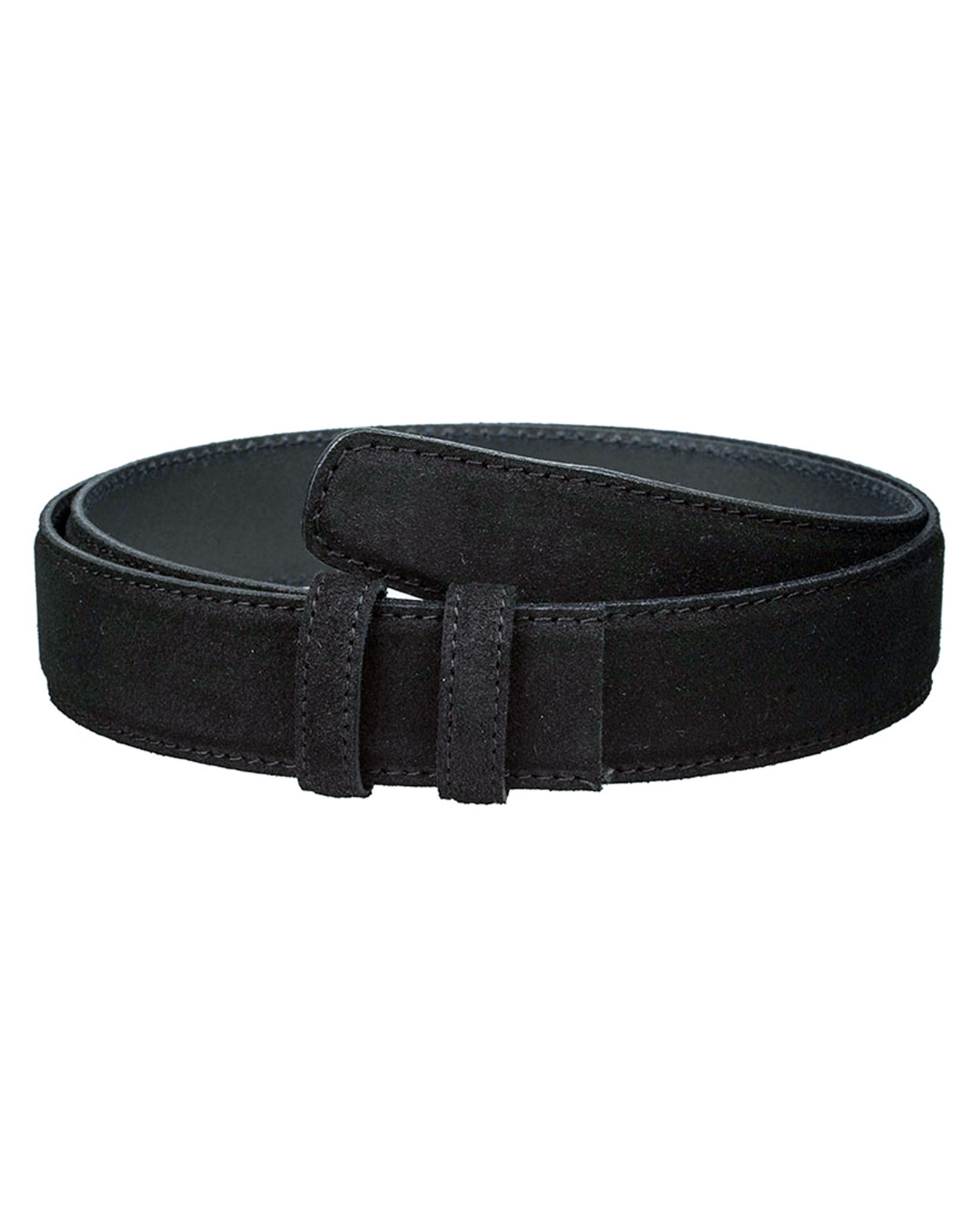 Buy Men's Black Leather Belt | 100% Italian Suede | Free Shipping