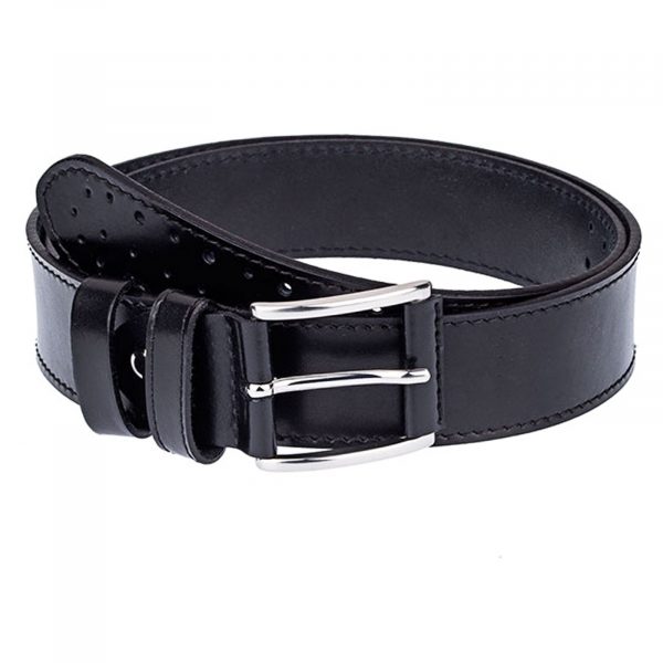 Wide-Perforated-Leather-Belt-Front