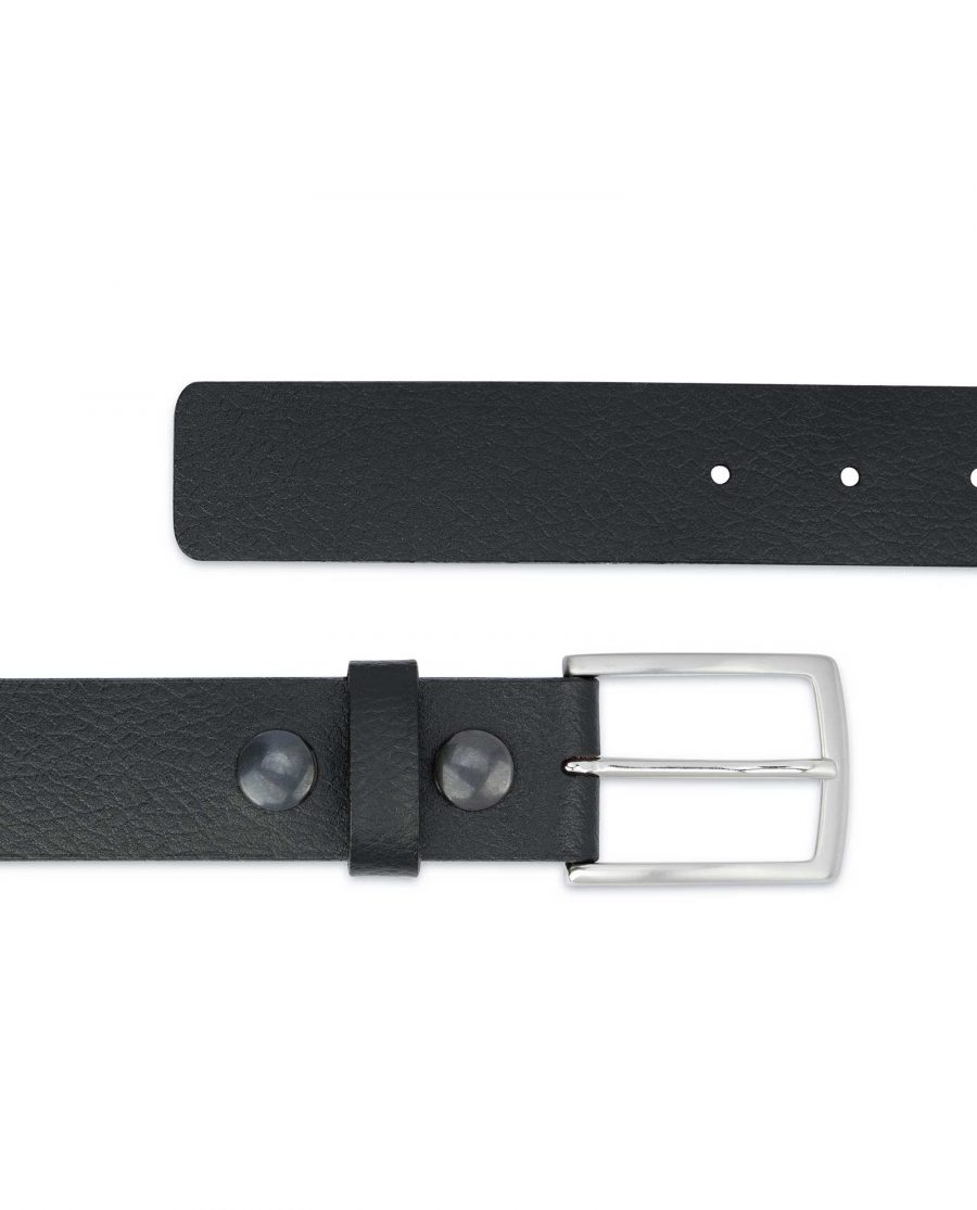 Belt-With-Removable-Buckle-Italian-Leather-Pebbled-calfskin