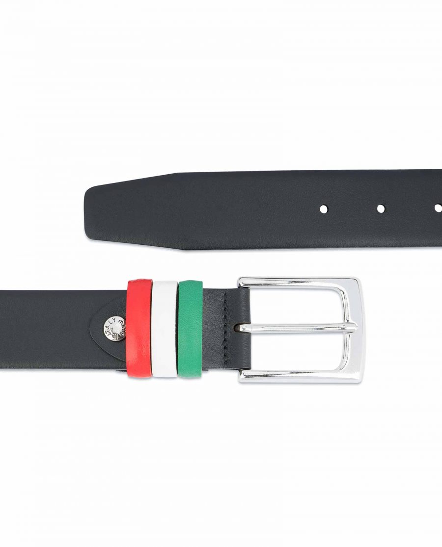 Black-Leather-Belt-with-Italy-Flag-Colors-Gift-idea