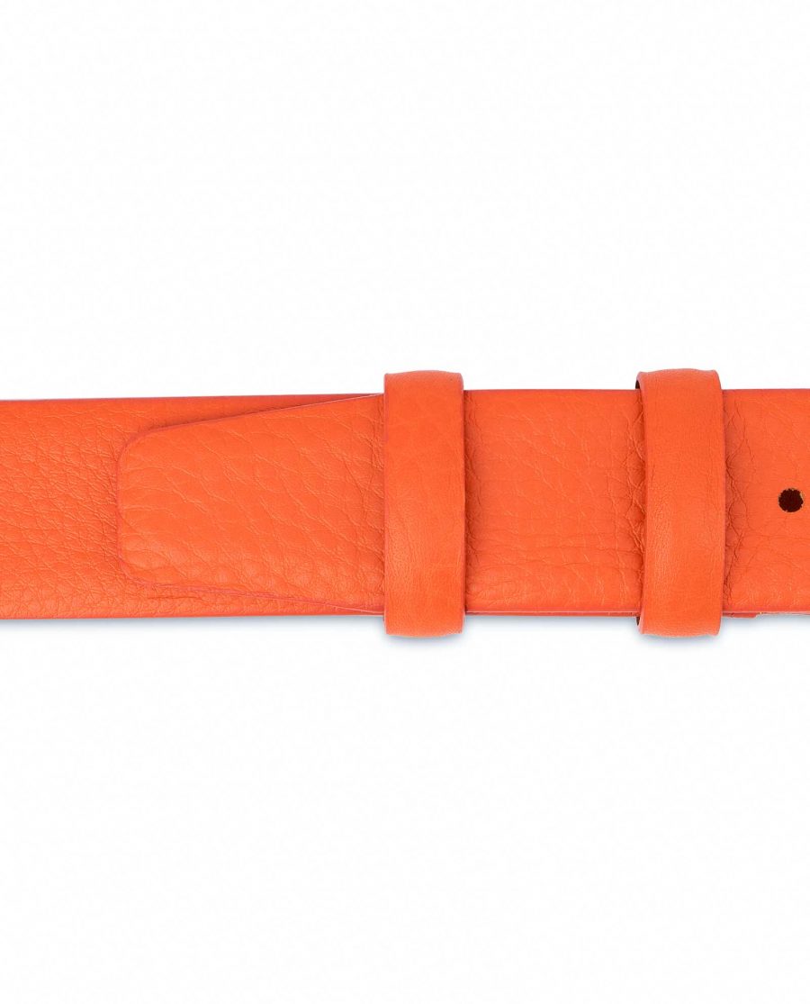Orange-Leather-Belt-Soft-and-Luxury-Loops
