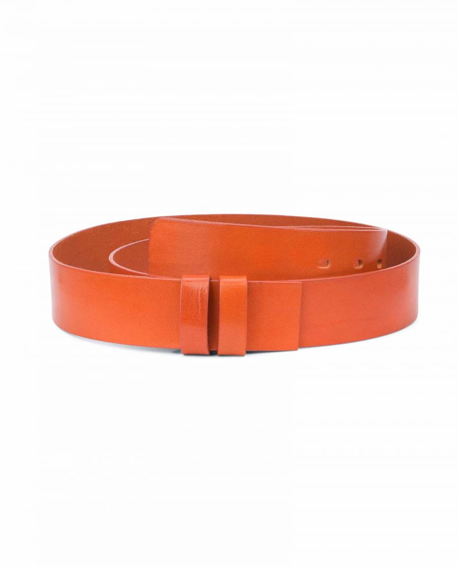 Wide-Belt-No-Buckle-Brown-Veg-Tan-Leather-Replacement