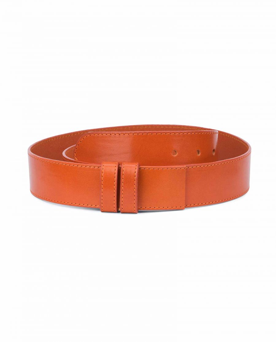 Wide-Belt-Without-Buckle-Vegetable-Tanned-Leather-Replacement-strap