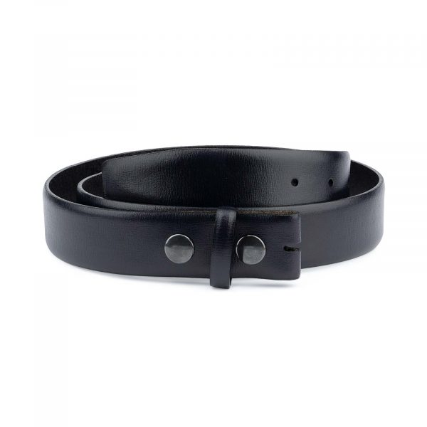 Mens-Navy-Belt-With-no-Buckle-Snap-on-Capo-Pelle