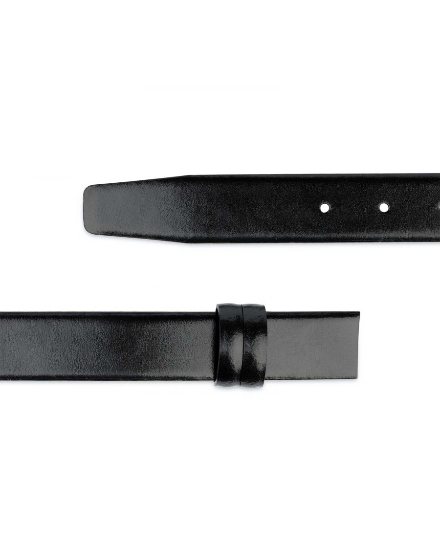 Black Mens Belt for Buckles 1 1 8 inch Without