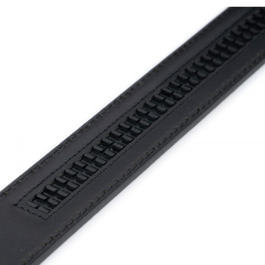Black Leather Strap for Ratchet Belt 001