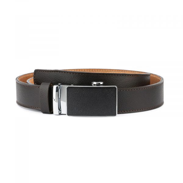 Brown Automatic Buckle Belt for Men 1