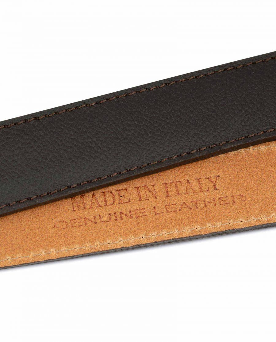Brown Leather Strap for Mens Slide Belt 7