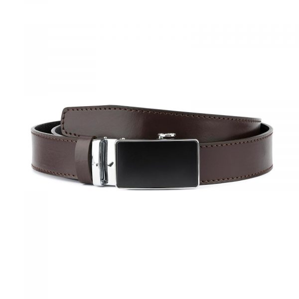 Brown Mens Belt Automatic Buckle 1