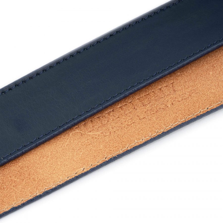 Dark Blue Leather Strap for Ratchet Belt 001