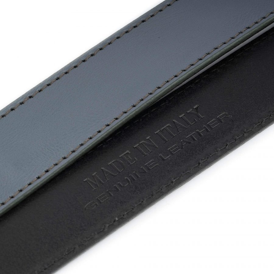 Grey Leather Strap for Ratchet Belt 002