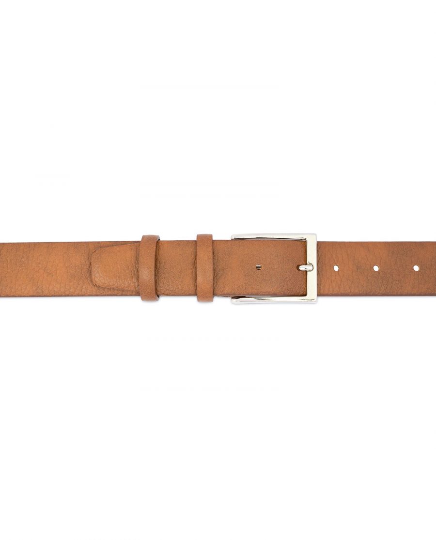 Light Brown Mens Belt Genuine Italian Leather 3