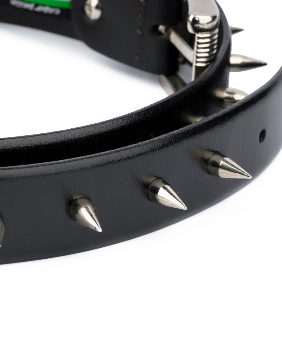 Mens Spiked Belt in Black Leather Emo Goth Punk Style 7