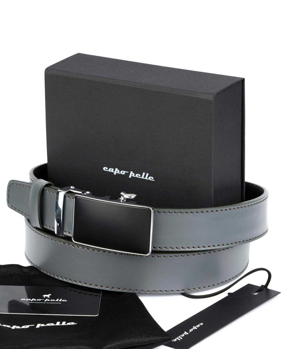 Gifts For Guys Gray Ratchet Buckle Belt