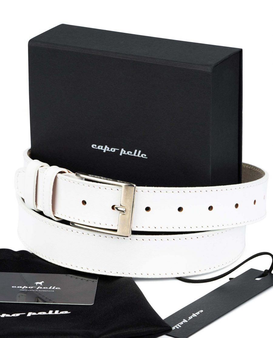 Gifts For Male Nurses White Leather Belt