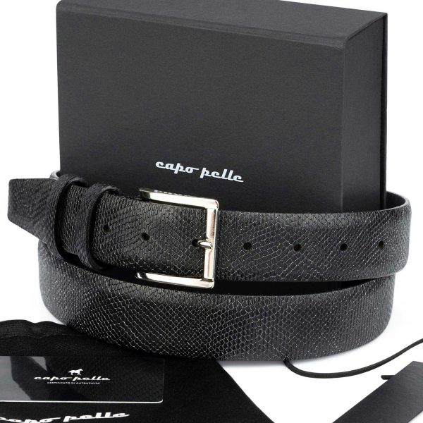 Gifts For Your Boss Male Snake Print Belt