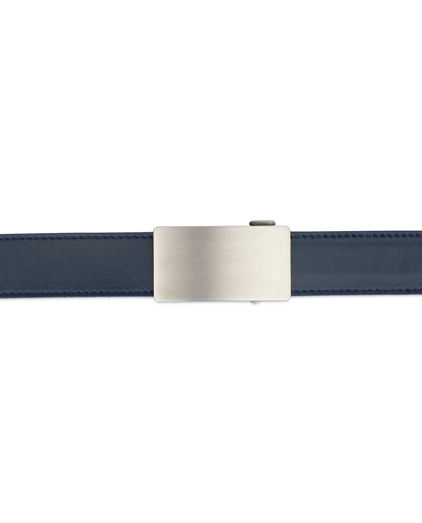 Buy Mens Blue Comfort Click Belt | Gray Buckle | Capo Pelle