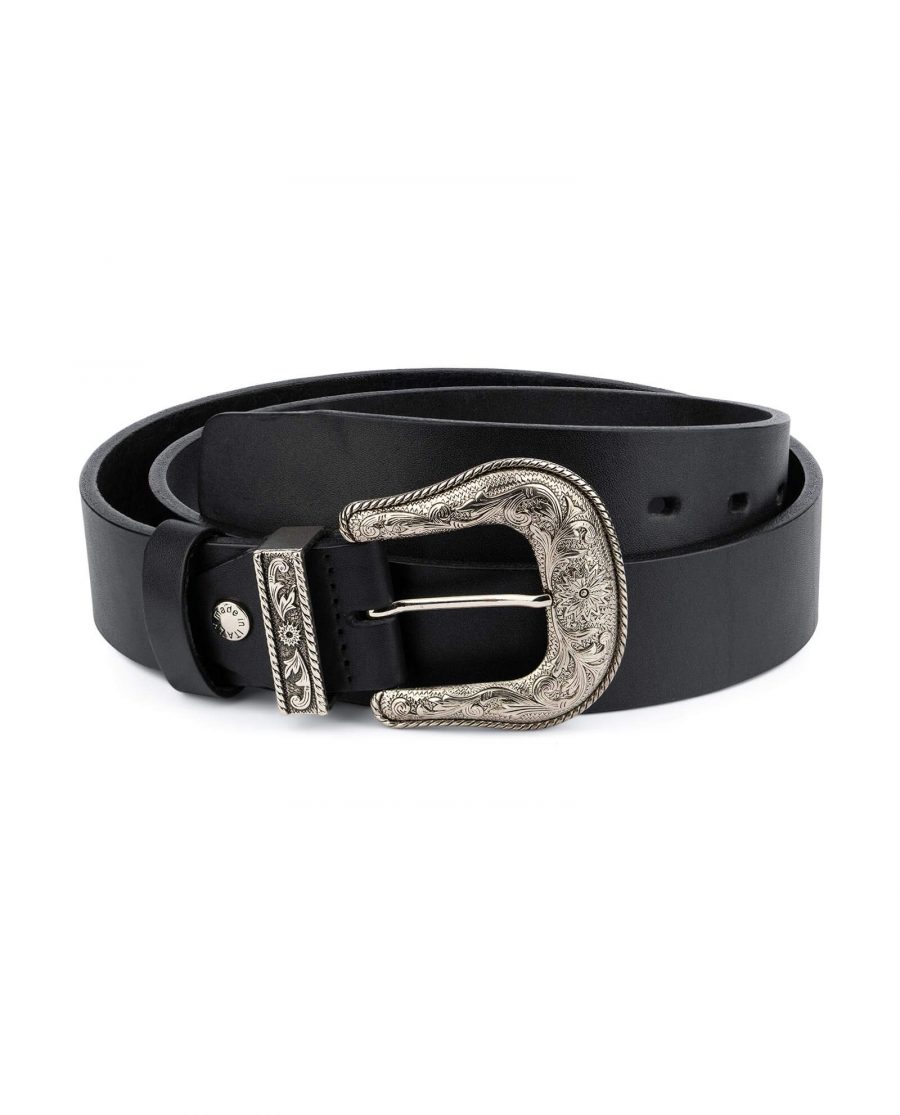 Western Full Grain Leather Belt Wide Thick 1