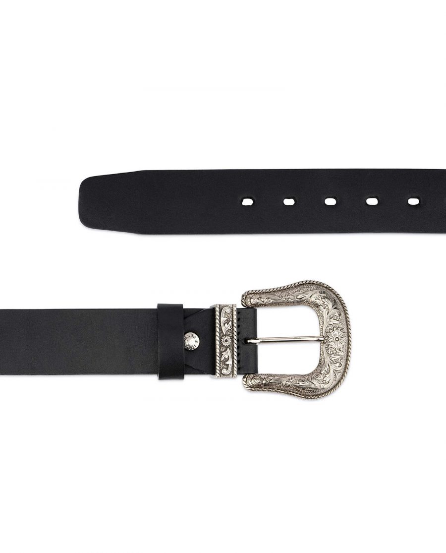 Western Full Grain Leather Belt Wide Thick 5